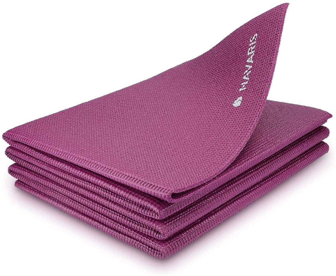 Navaris Workout Mat - Στρώμα για Γυμναστική / Yoga / Pilates - 4mm Πάχος - Bordeaux