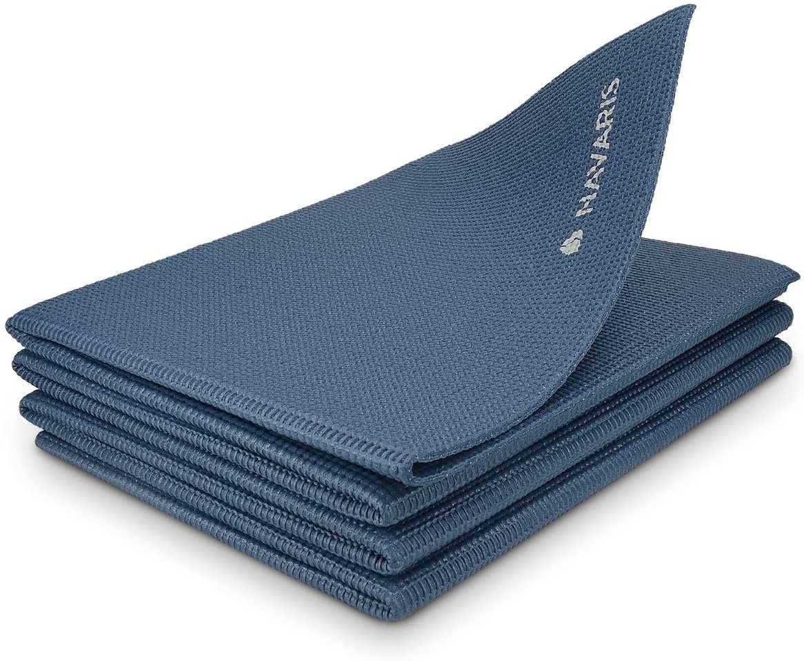 Navaris Workout Mat - Στρώμα για Γυμναστική / Yoga / Pilates - 4mm Πάχος - Dark Blue