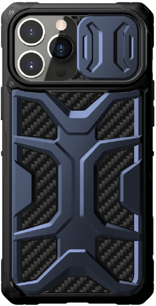 Nillkin Adventurer Armored Σκληρή Ανθεκτική Θήκη με Κάλυμμα για την Κάμερα - Apple iPhone 13 Pro - Blue