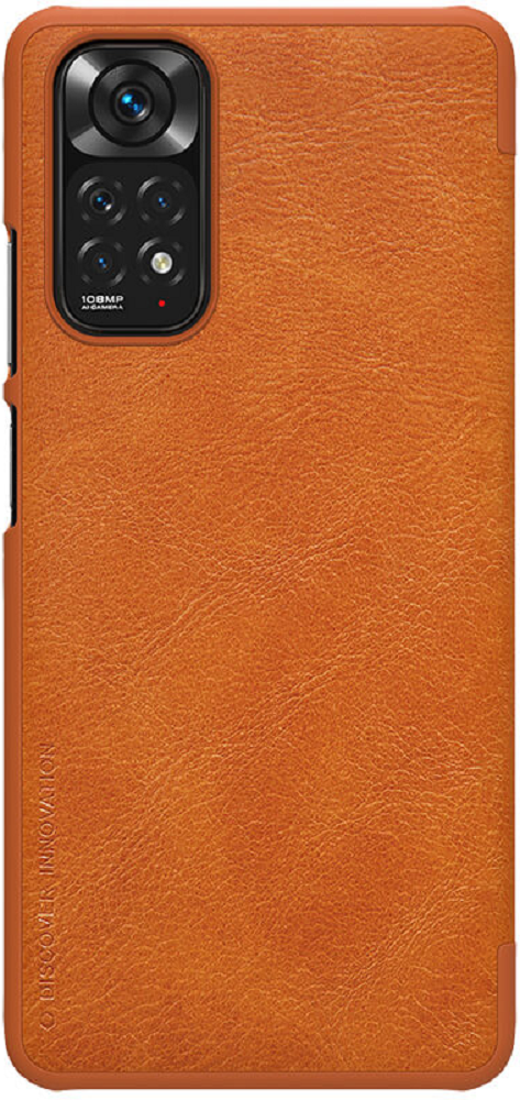 Nillkin Qin Leather Case - Flip Θήκη Πορτοφόλι Xiaomi Redmi Note 11 / 11S - Brown