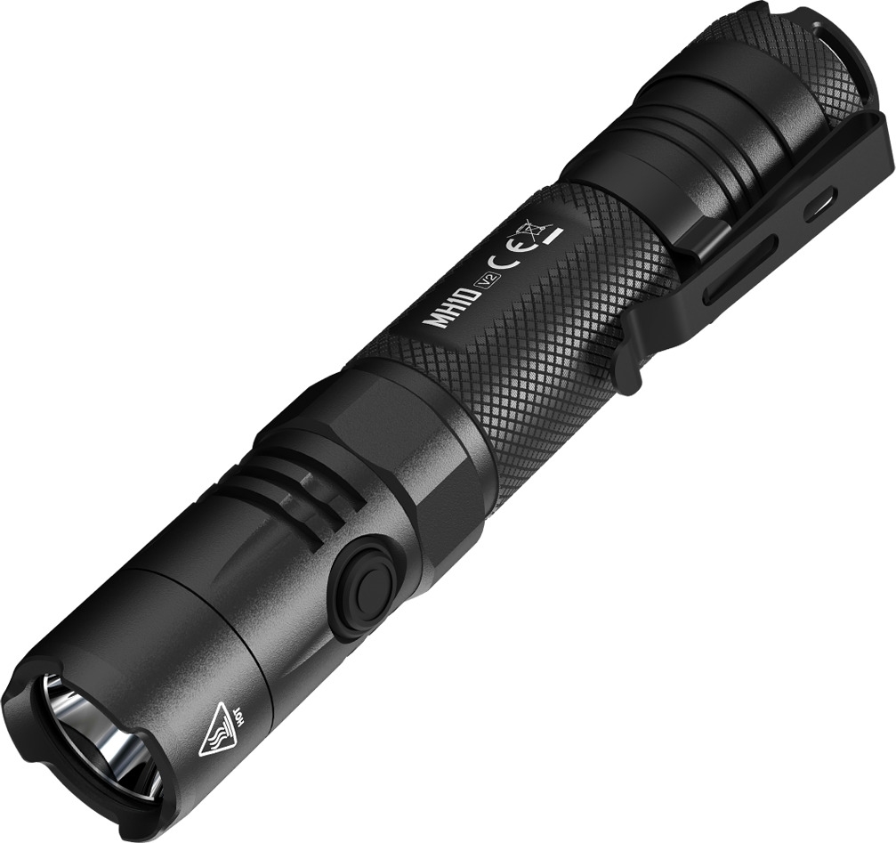 Nitecore MH12V2 - Αδιάβροχος Επαναφορτιζόμενος Φακός LED Multi Task Hybrid - 1200 Lumens - Μπαταρία 5000 mAh - Black