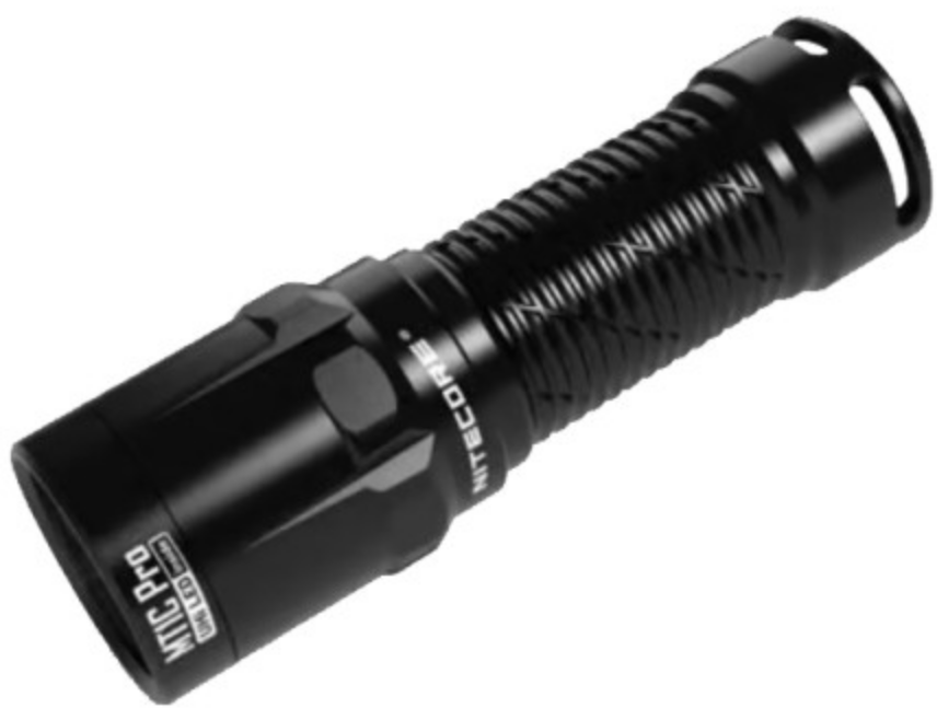 Nitecore MT1C Pro - Αδιάβροχος Επαναφορτιζόμενος Φακός LED Multi Task Tactical - 1000 Lumens - Μπαταρία NL1816R / 1600mAh - Black