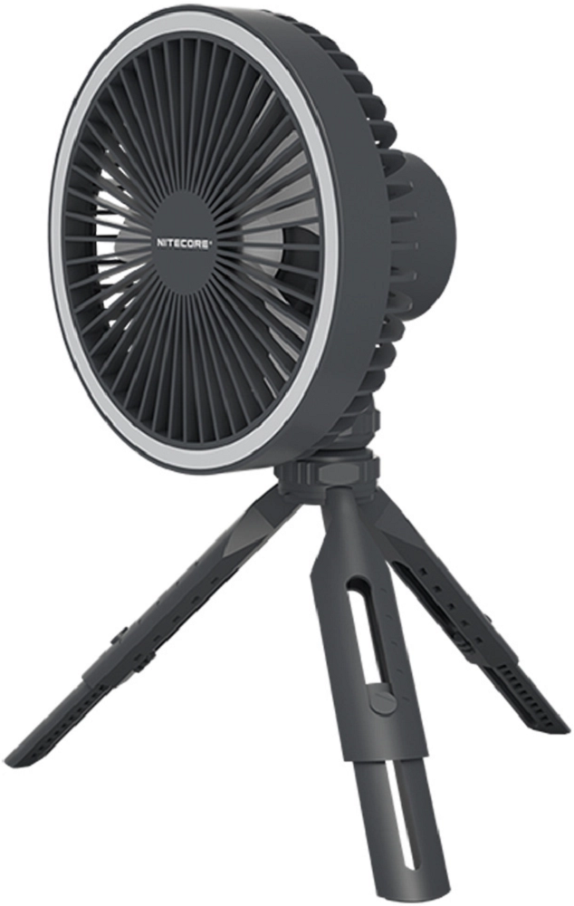 Nitecore NEF10 Multifunctional Electric Fan - Πολυχρηστικός Ανεμιστήρας 3 Επιπέδων με LED Φωτισμό & PowerBank με 1 x USB-A - 10W - 10.000mAh - Grey