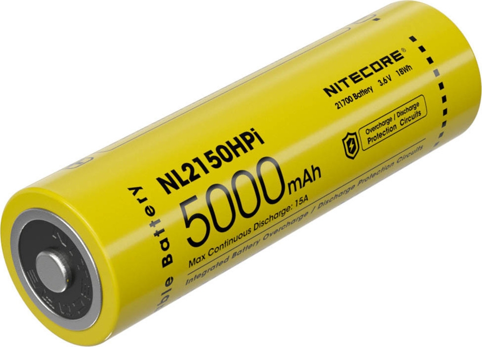 Nitecore NL2150HPi - Επαναφορτιζόμενη Μπαταρία 21700 Li-ion για Φακό i4000R - 5000mAh - HPi - 3.6V