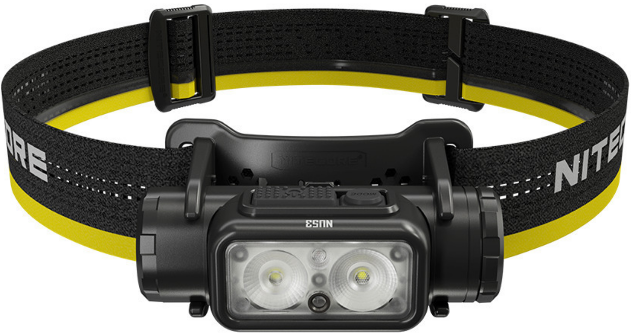 Nitecore NU53 Headlamp - Αδιάβροχος Επαναφορτιζόμενος Φακός Κεφαλής LED - 1800 Lumens - Μπαταρία 6000 mAh - Black