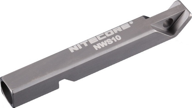 Nitecore NWS10 Full Metal Unibody Whistle - Σφυρίχτρα Επιβίωσης Τιτανίου -120dB - 52 x 7 x 7mm