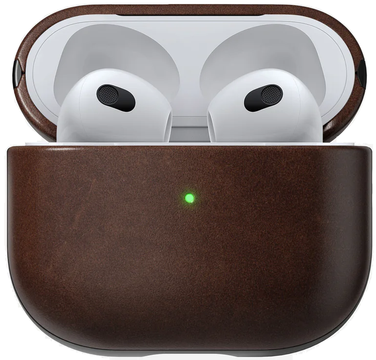 Nomad Modern Leather Case - Δερμάτινη Θήκη για Apple AirPods 3rd Gen - Rustic Brown