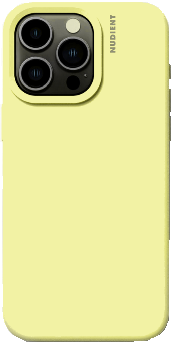 Nudient Base Case - Θήκη Σιλικόνης Apple iPhone 15 Pro Max - Pale Yellow