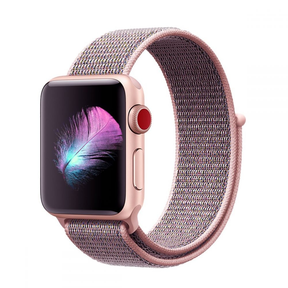 Ανταλλακτικό Λουράκι Milaneseband για Apple Watch 4/3/2/1 42-44mm - Pink Sand