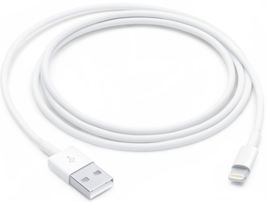 Official Apple Data Cable New - Καλώδιο Φόρτισης και Μεταφοράς Δεδομένων USB-A σε Lightning - 100cm - 12W - White
