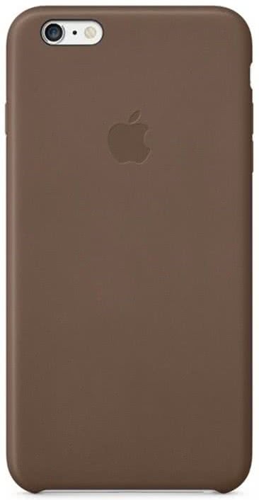 Official Apple Leather Case - Δερμάτινη Θήκη Apple iPhone 6S Plus / 6 Plus - Olive Brown (MGQR2ZM/A)