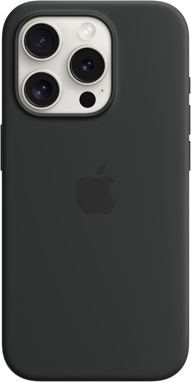 Official Apple Θήκη Σιλικόνης με MagSafe Apple iPhone 15 Pro - Black