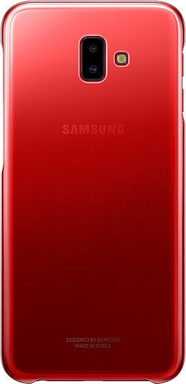 Official Samsung Gradation Cover - Ημιδιάφανη Σκληρή Θήκη Samsung Galaxy J6 Plus - Red (EF-AJ610CREGWW)