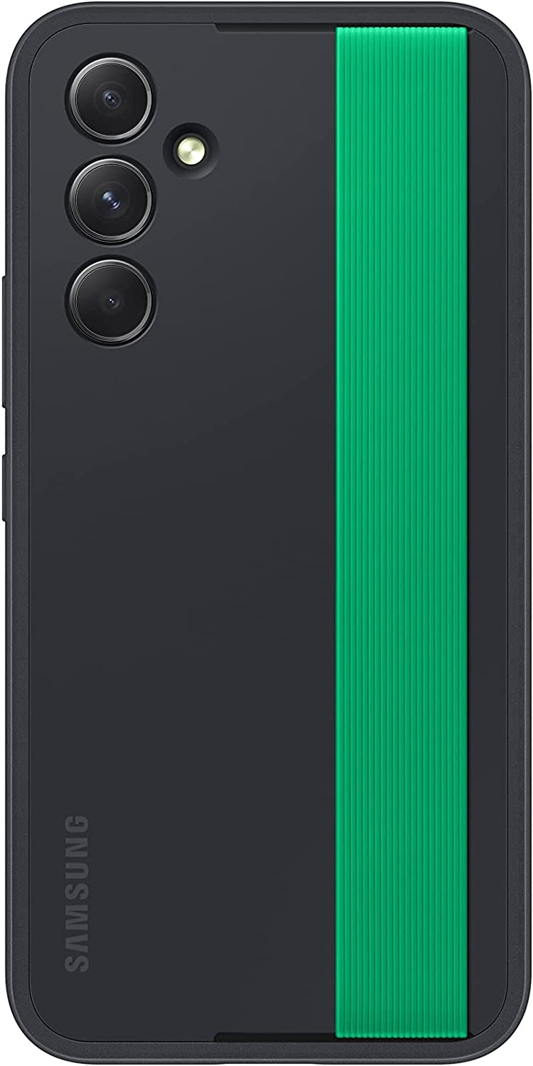 Official Samsung Haze Grip Cover - Θήκη με Λουράκι Χειρός - Samsung Galaxy A54 - Black (EF-XA546CBEGWW)