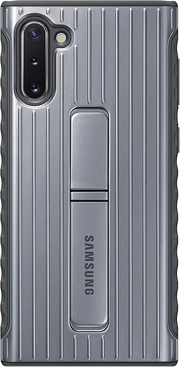 Official Samsung Protective Standing Cover - Θήκη Samsung Galaxy Note 10 - Silver (EF-RN970CSEGWW)