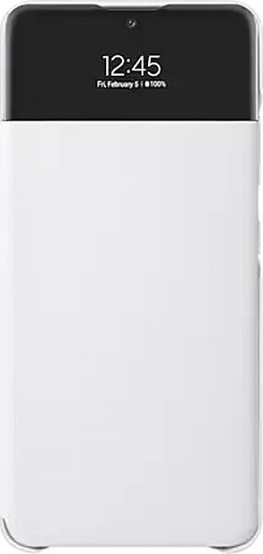 Official Samsung S-View Wallet Θήκη Samsung Galaxy A32 4G - White (EF-EA325PWEGEE)