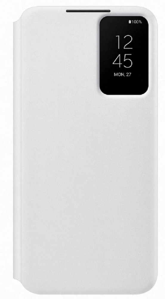 Official Samsung Smart Clear View Cover - Θήκη Flip με Ενεργό Πορτάκι Samsung Galaxy S22 Plus 5G - White (EF-ZS906CWEGEE)