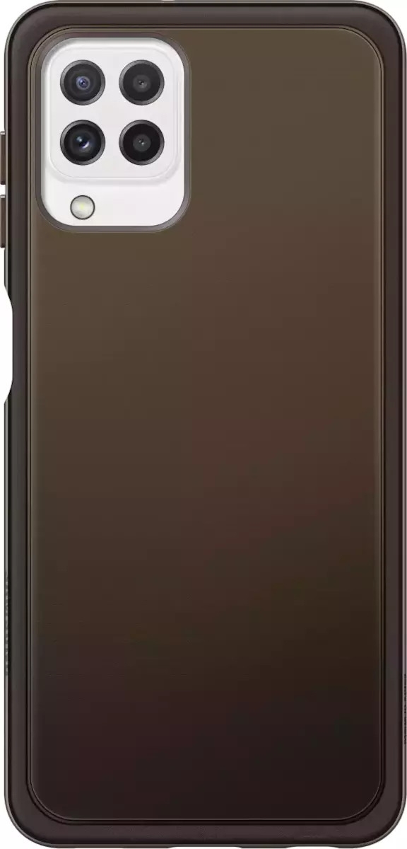 Official Samsung Θήκη Σιλικόνης Soft Clear Cover - Samsung Galaxy A22 4G - Black