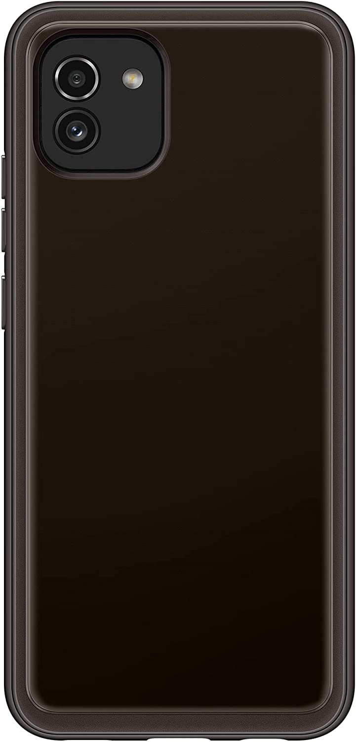 Official Samsung Θήκη Σιλικόνης Soft Clear Cover - Samsung Galaxy A03 - Black