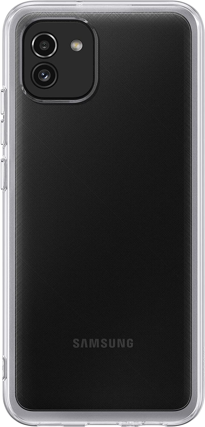 Official Samsung Θήκη Σιλικόνης Soft Clear Cover - Samsung Galaxy A03 - Transparent