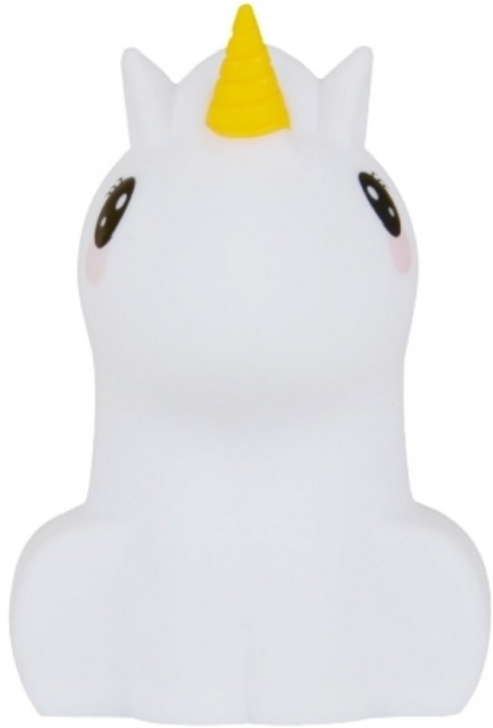 Παιδικό Φωτάκι Νυκτός Kiddoboo RainbowTap Unicorn Μονόκερος από Σιλικόνη με Έγχρωμο Φωτισμό LED White