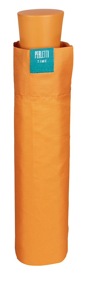 Perletti Time - Mini Αντιανεμική Ομπρέλα με Χειροκίνητο Άνοιγμα 96cm - Orange