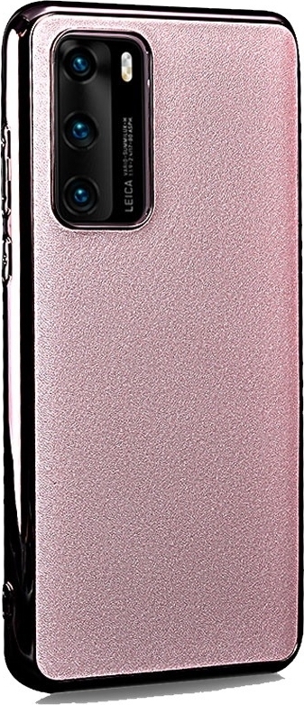 iCarer Grained Series Δερμάτινη Σκληρή Θήκη Huawei P40 - Glitter Powder