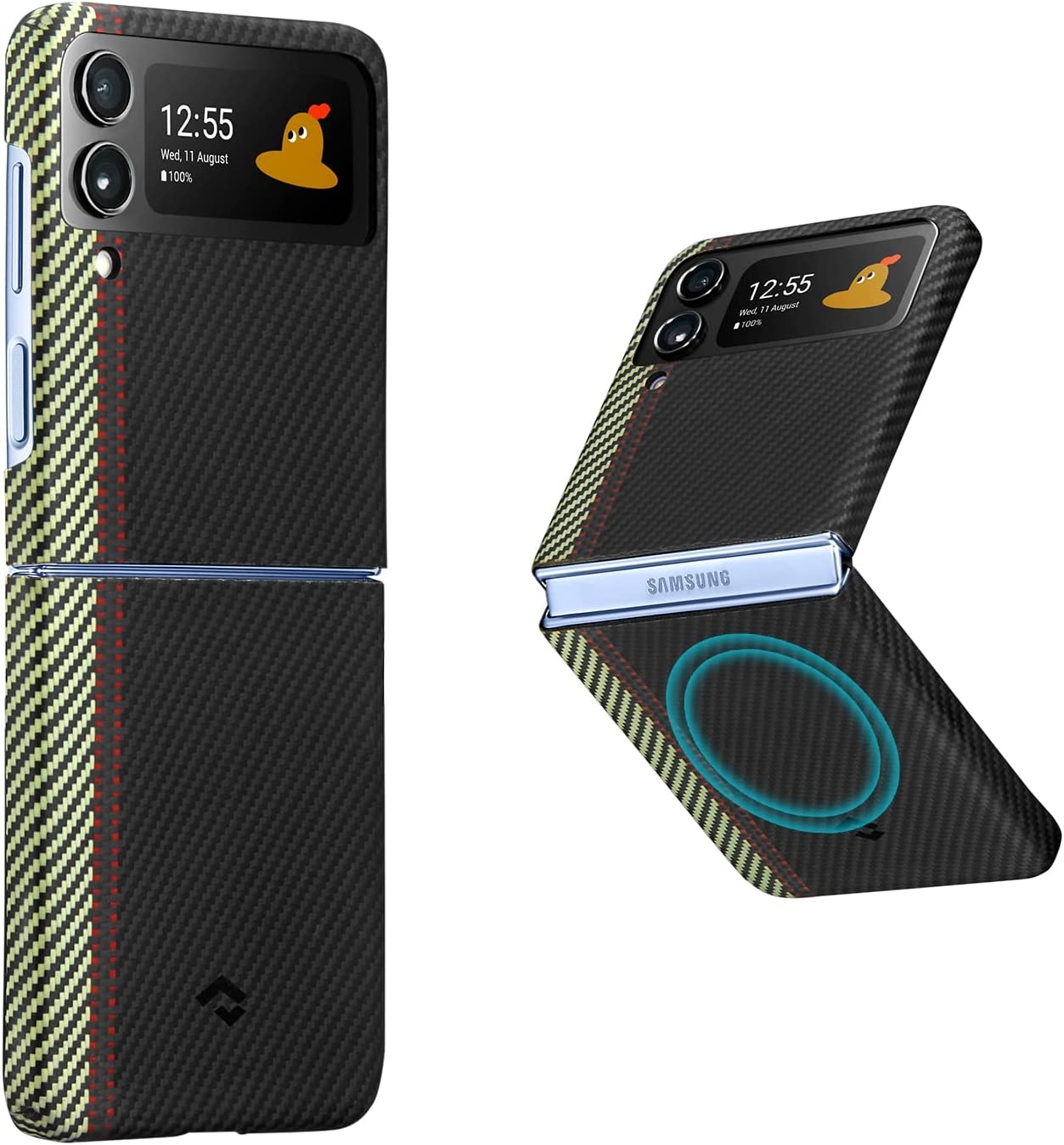 Pitaka Fusion Weaving MagEZ Case 3 - MagSafe Θήκη Aramid Fiber Body Samsung Galaxy Z Flip4 - 0.95mm - 600D - Overture