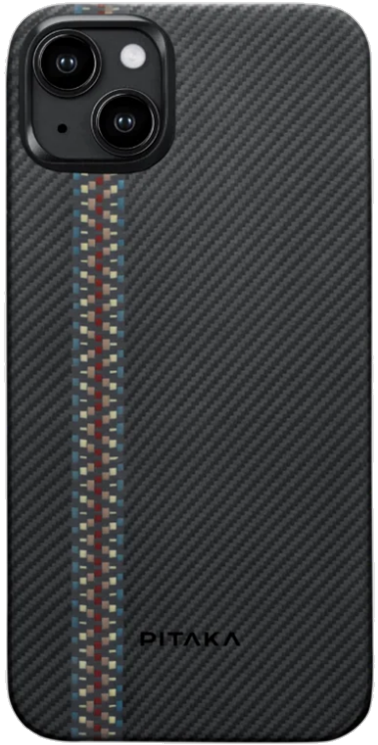 Pitaka Fusion Weaving MagEZ Case 4 - MagSafe Θήκη Aramid Fiber Body Apple iPhone 15 Plus - 0.95mm - 600D - Rhapsody