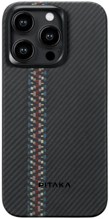 Pitaka Fusion Weaving MagEZ Case 4 - MagSafe Θήκη Aramid Fiber Body Apple iPhone 15 Pro - 0.95mm - 600D - Rhapsody
