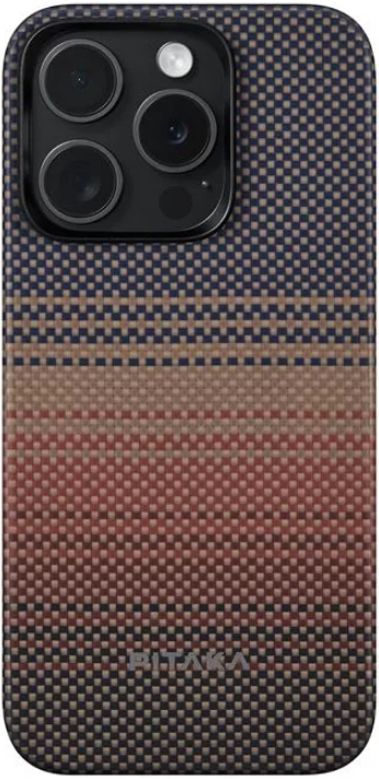 Pitaka Fusion Weaving MagEZ Case 5 - MagSafe Θήκη Aramid Fiber Body - Apple iPhone 15 Pro - 0.75mm - 1500D - Sunset