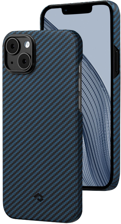 Pitaka MagEZ Case 3 - MagSafe Θήκη Aramid Fiber Body Apple iPhone 14 Plus - 1.2mm - 1500D - Black / Blue / Twill