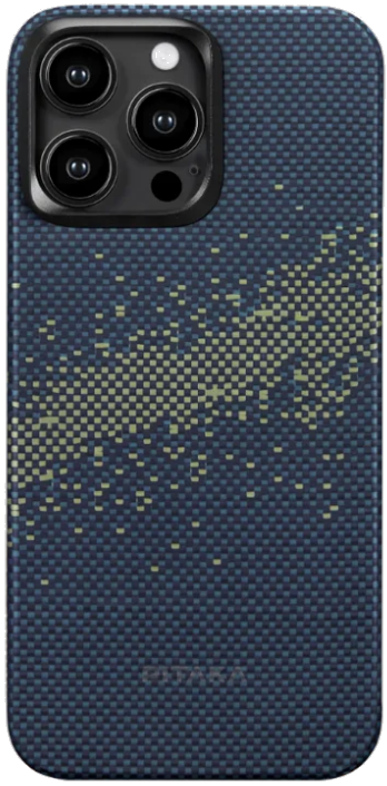 Pitaka StarPeak MagEZ Case 4 - MagSafe Θήκη Aramid Fiber Body Apple iPhone 15 Pro - 1.15mm - 1500D - Milky Way Galaxy