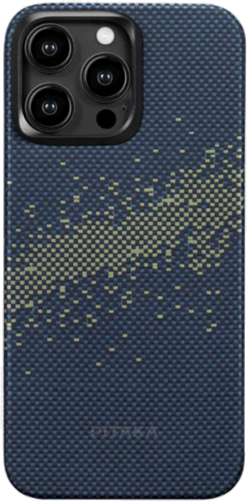 Pitaka StarPeak MagEZ Case 4 - MagSafe Θήκη Aramid Fiber Body Apple iPhone 15 Pro Max - 1.15mm - 1500D - Milky Way Galaxy