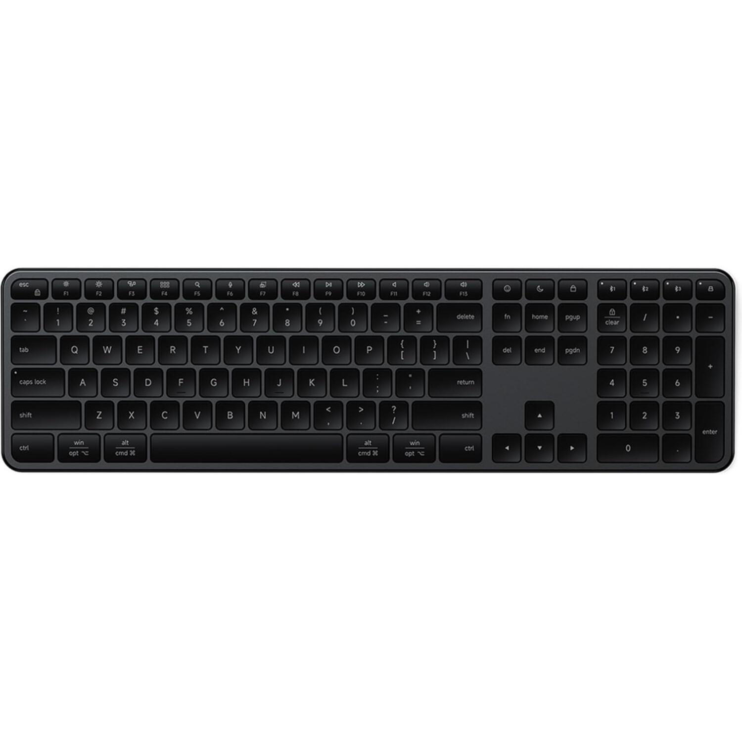 Πληκτρολόγιο Satechi Slim EX3 Wireless Keyboard Ασύρματο Bluetooth QWERTY Αγγλικό US Space Black