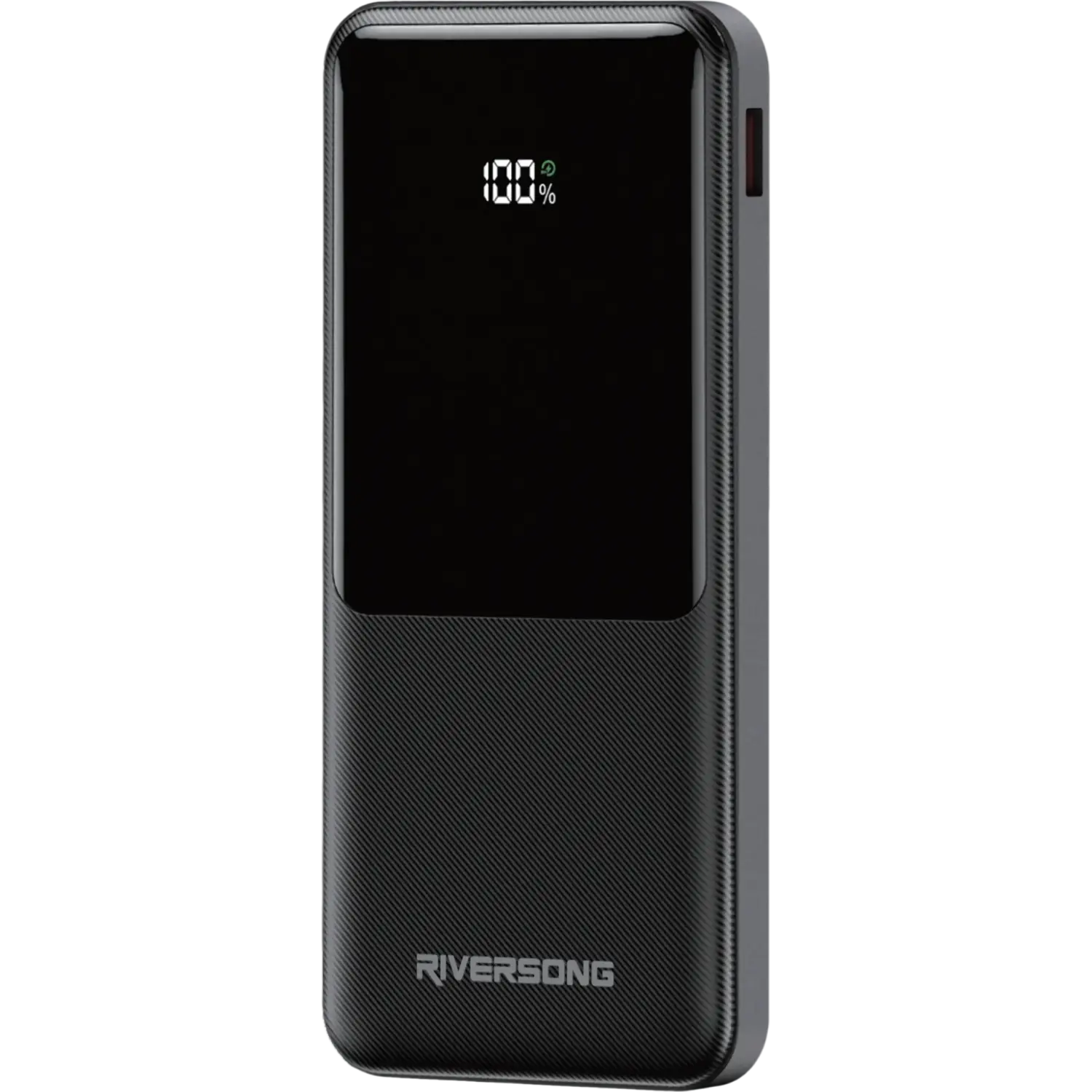 PowerBank Riversong Horizon 10 Pro 10.000 mAh με Θύρες 1 x Type-C / 1 x USB-A & Eνσωματωμένα Καλώδια 1 x Type-C / 1 x Lightning 22.5W Black