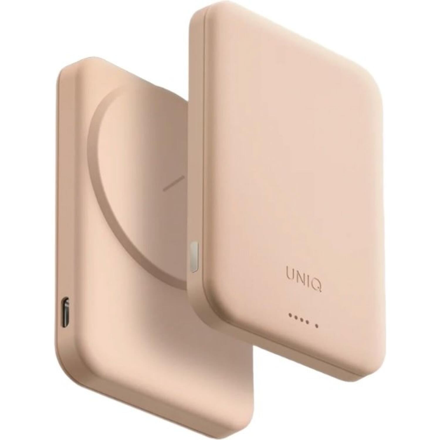 PowerBank Uniq Lyden Lexa 5000 με Ασύρματη Φόρτιση MagSafe 15W & 1 x Type-C 20W 5.000mAh Blush Pink