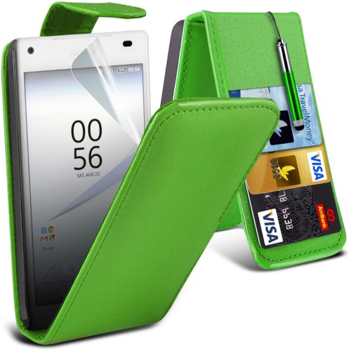 Flip Θήκη Sony Xperia Z5 Compact Πράσινη