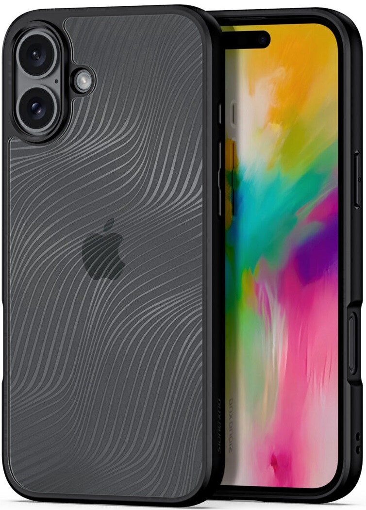 Premium Ημιδιάφανη Σκληρή Θήκη - Apple iPhone 16 Plus - DuxDucis Aimo Series - Black