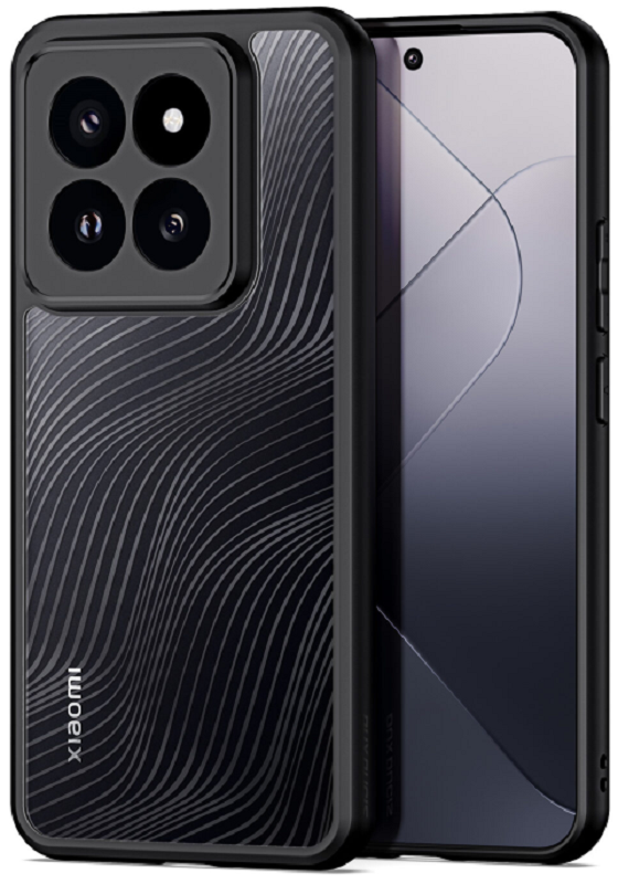 Premium Ημιδιάφανη Σκληρή Θήκη - Xiaomi 14 Pro - DuxDucis Aimo Series - Black (6934913024508)