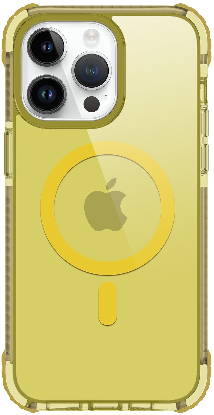 Prodigee Safetee Neo + Mag - Σκληρή Ανθεκτική Ημιδιάφανη Θήκη MagSafe - Apple iPhone 15 Pro - Lemon