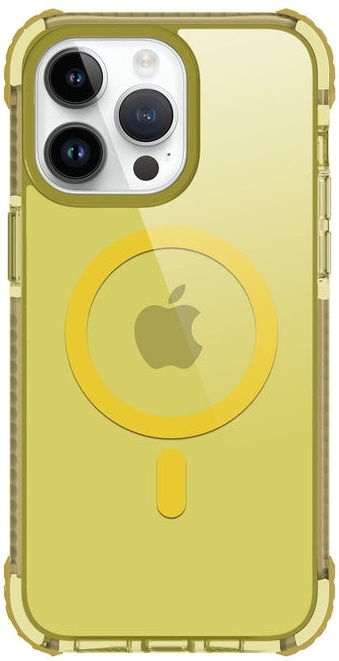 Prodigee Safetee Neo + Mag - Σκληρή Ανθεκτική Ημιδιάφανη Θήκη MagSafe - Apple iPhone 15 Pro Max - Lemon