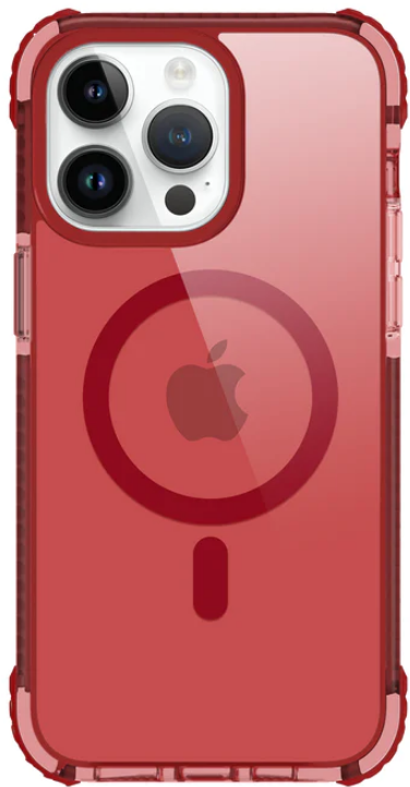 Prodigee Safetee Neo + Mag - Σκληρή Ανθεκτική Ημιδιάφανη Θήκη MagSafe - Apple iPhone 15 Pro - Ruby