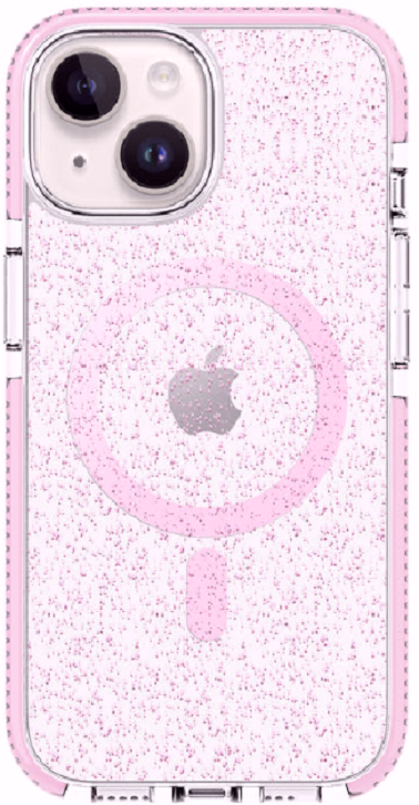 Prodigee Super Star - Σκληρή Ανθεκτική Διάφανη Θήκη MagSafe - Apple iPhone 15 - Rose (IPH15-6.1-STRM-RSE)