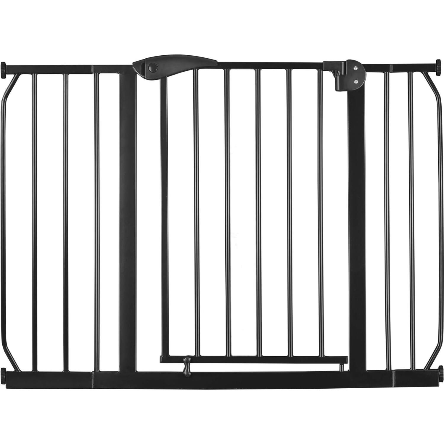 Προστατευτική Πόρτα Ασφαλείας Nukido Safety Gate NK-183 για Μωρά από Μέταλλο 75 cm έως 115 cm - Black (5903890609870)