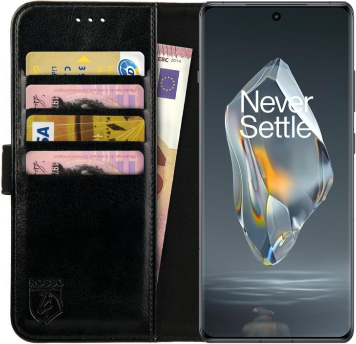 PU Θήκη Πορτοφόλι - OnePlus 12R - Rosso Element - Black