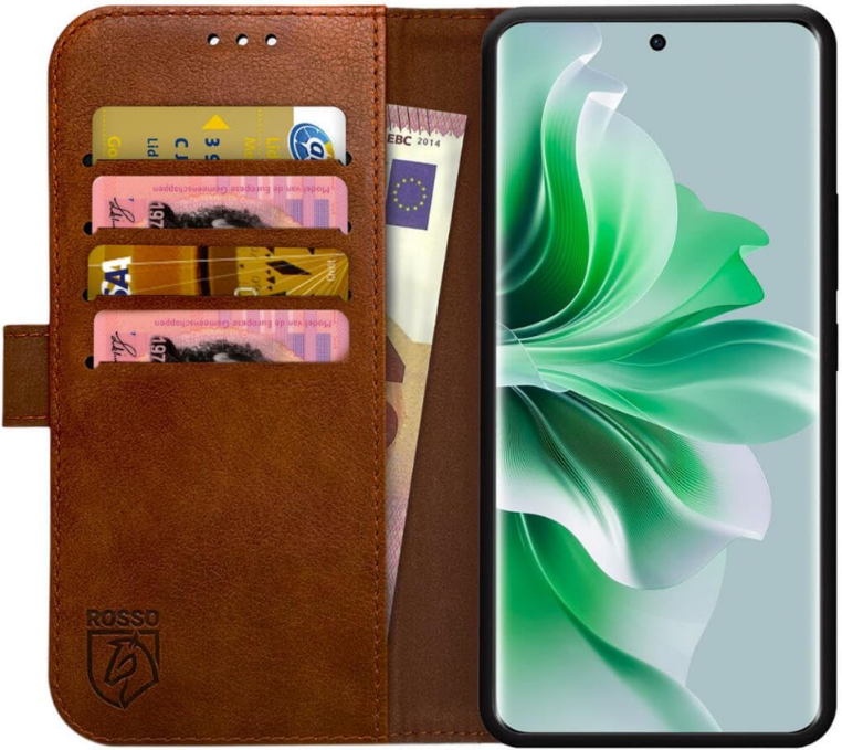 PU Θήκη Πορτοφόλι - Oppo Reno11 - Rosso Element - Brown