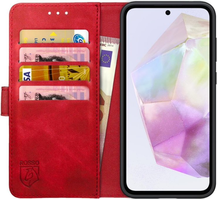 PU Θήκη Πορτοφόλι - Samsung Galaxy A35 - Rosso Element - Red