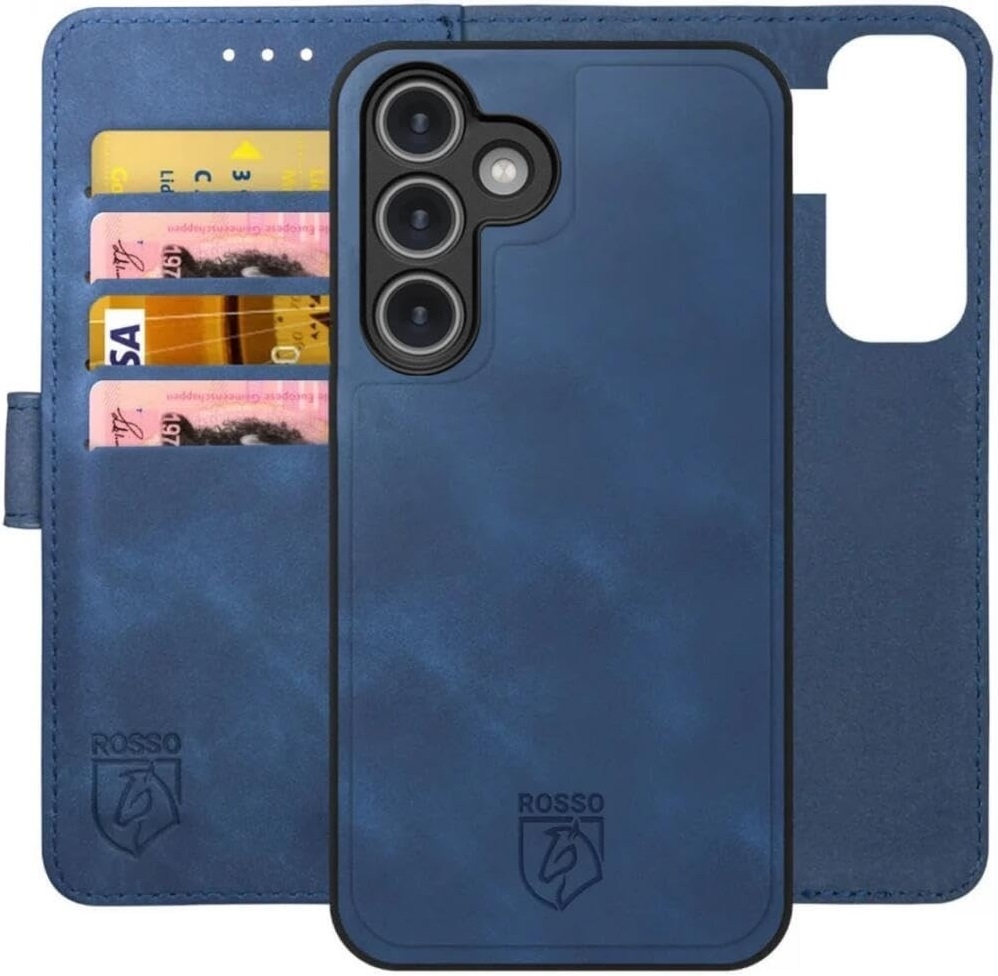 PU Θήκη Πορτοφόλι - Samsung Galaxy S24 Plus - Rosso Element 2 in 1 - Blue