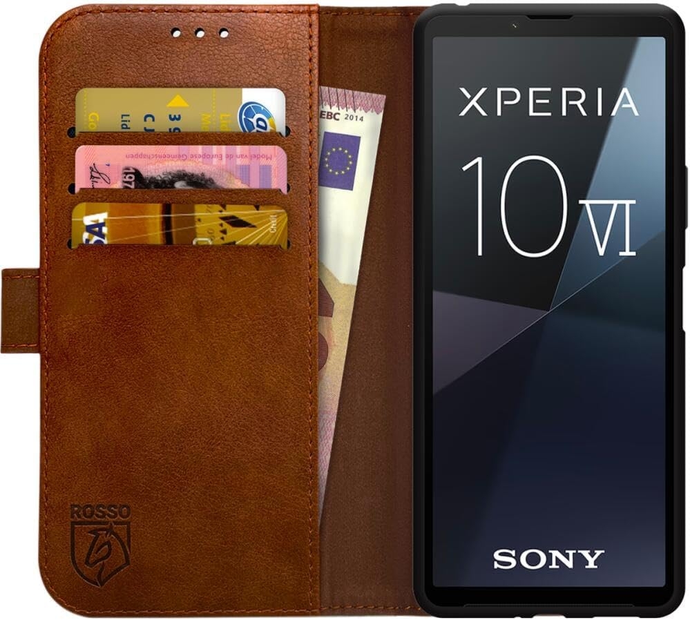 PU Θήκη Πορτοφόλι - Sony Xperia 10 VI - Rosso Element - Brown